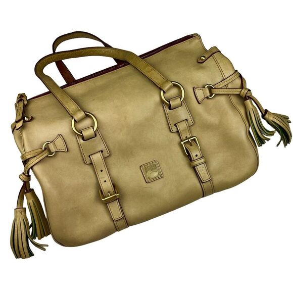Dooney & Bourke Florentine Light Tan Italian Leather Satchel